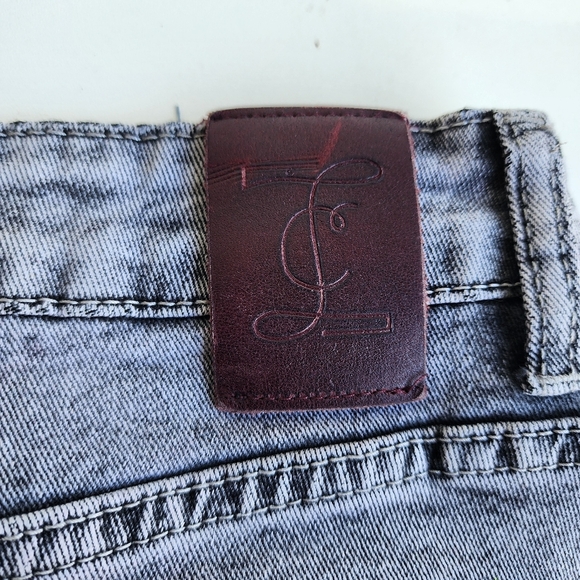 Inherit Clarie Skirt Womens 15/16 Denim Modest Pencil Midi Stretch Gray Black - Picture 11 of 11